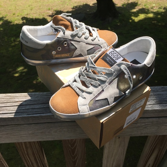 Golden Goose Superstar Camouflage/Coffee sz 37 NIB - Picture 3 of 13
